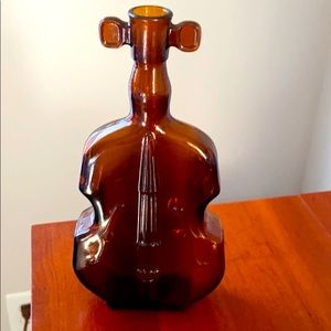 Antique violin brown bottle